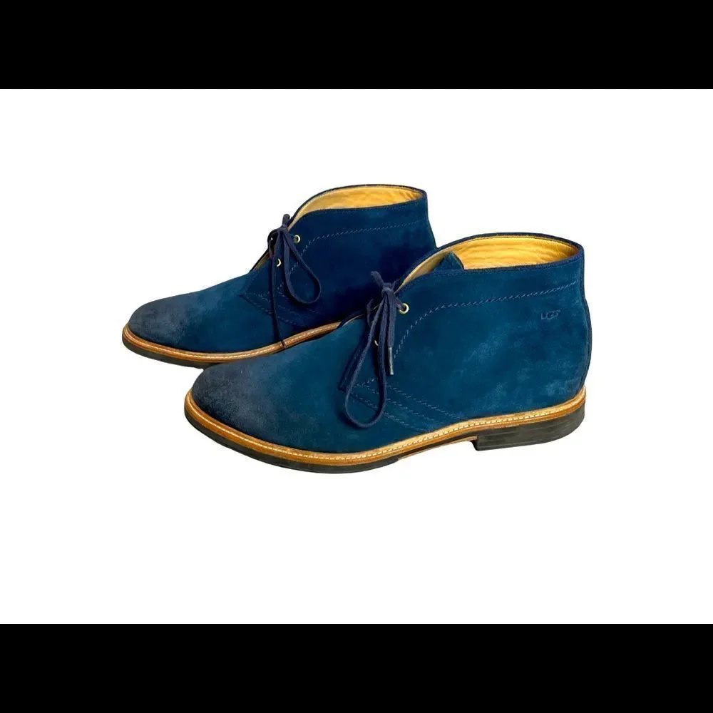 Men’s Ugg Dagmann Chukka Boot Lace-up Blue Suede Size 13